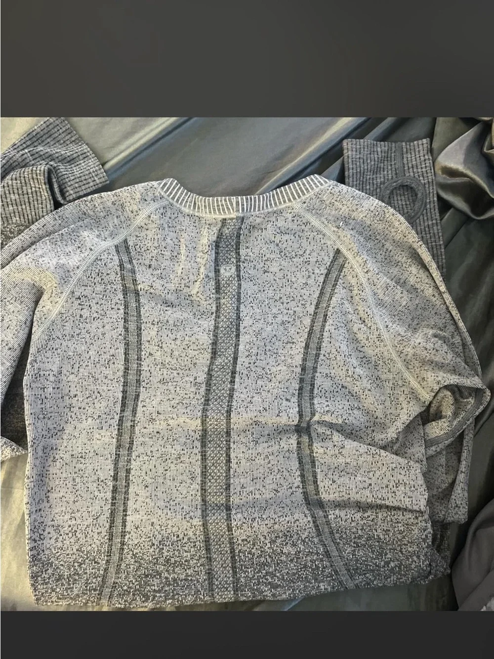 lululemon athletica Grey Ombre Long Sleeve Performance Tee